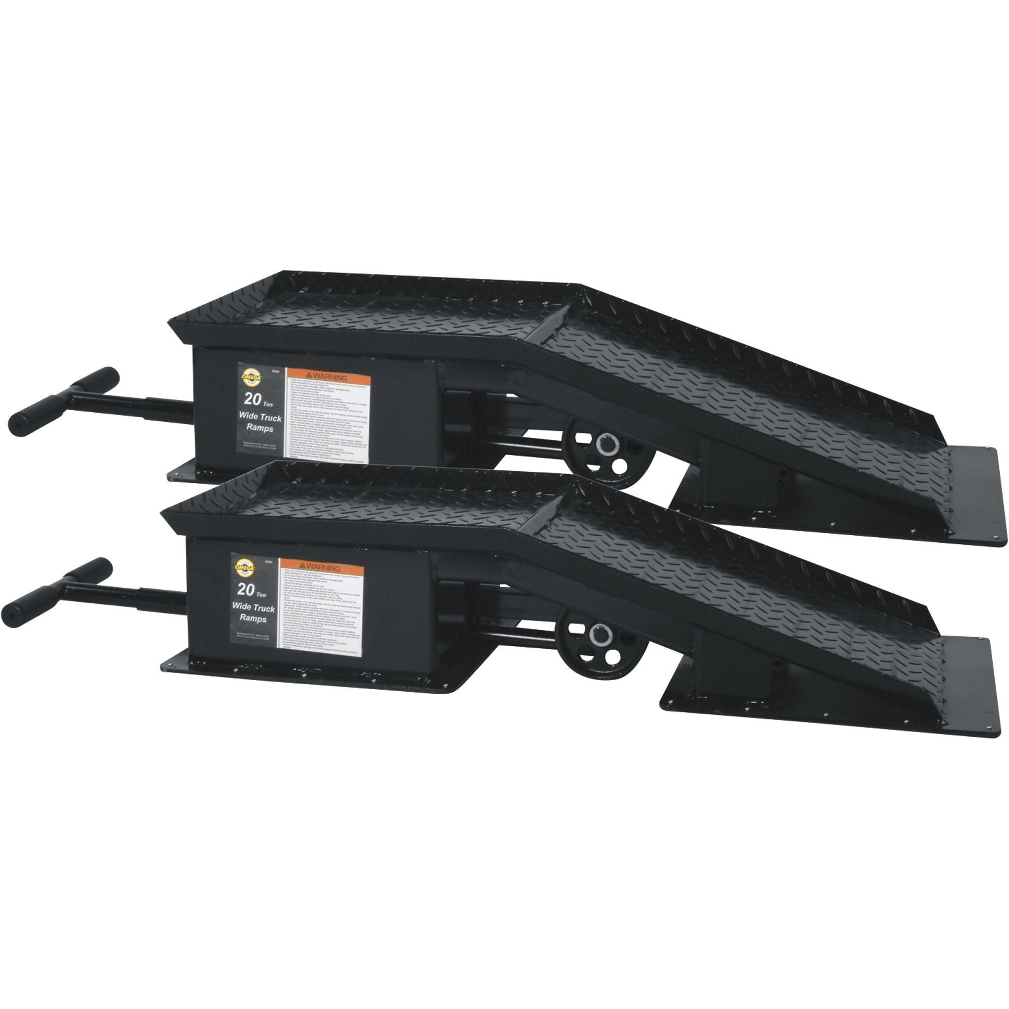 Omega Lift Equipment Truck Ramps, 20-Ton Capacity Pair, Model# 93201